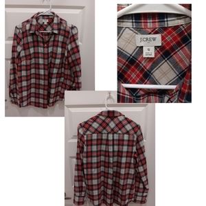 Jcrew flannel button down, size small